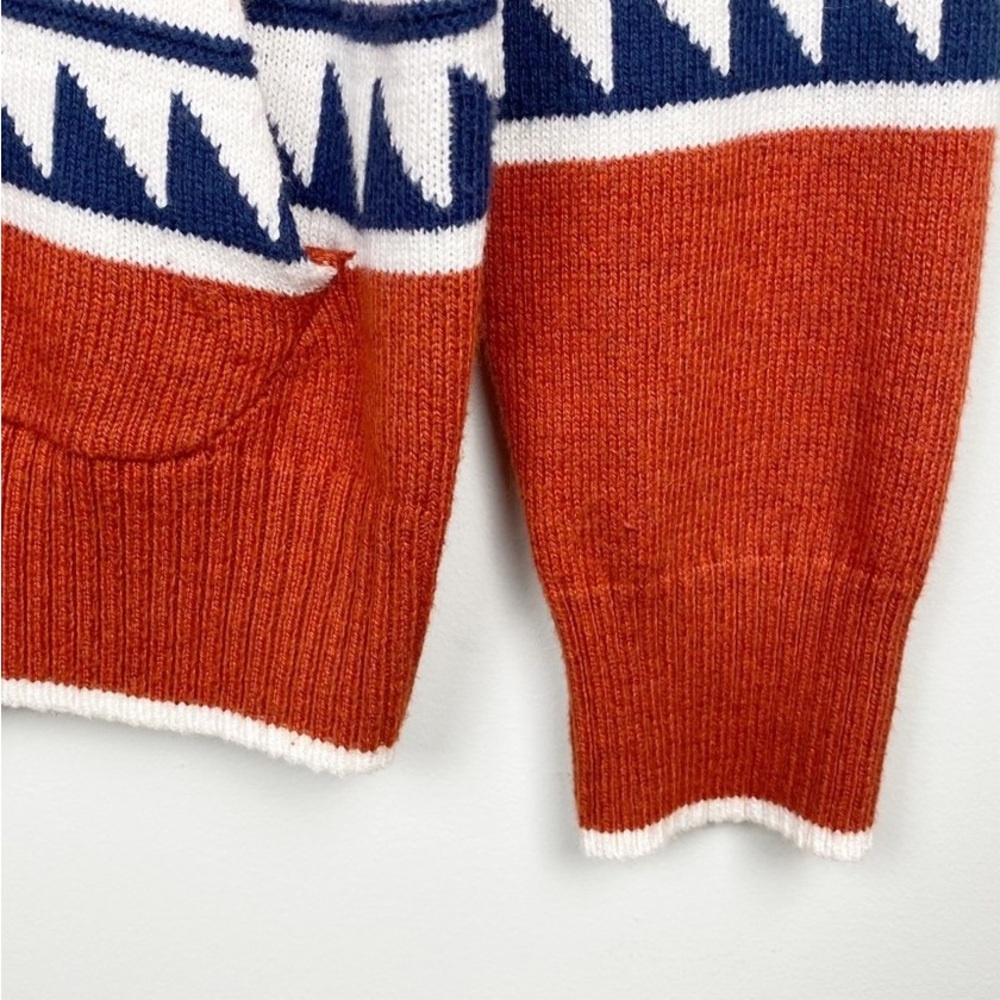 Men's Orange Patterned Sweater - image 3
